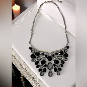 Butterfly 🦋 Black & Silver Statement Necklace